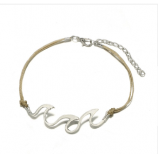 Enkelbandjes Wave Schelp 2stuks