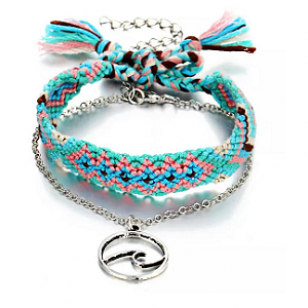 Enkelbandjes set Boho Wave