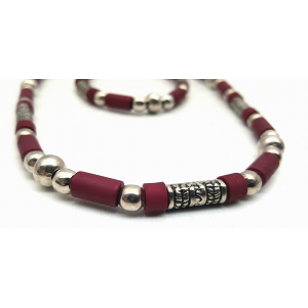 Heren Ketting set Bordeaux