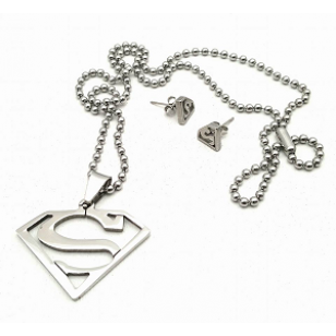 Superman Ketting&oorbellen 