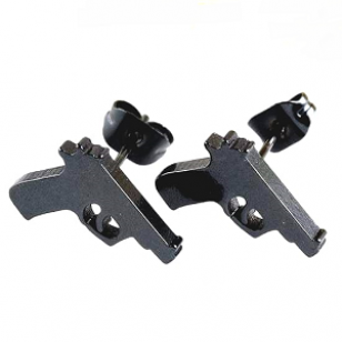 Oorbellen-Pistolen-Rvs