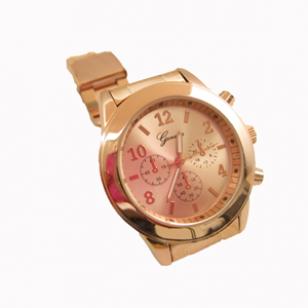 Horloge rvs Chocolade Geneva