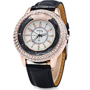 Horloge-Crystal-Bling-Zwart