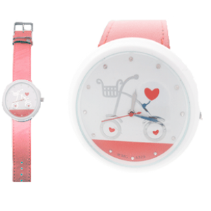 Horloge-Big-Fiets-Rood