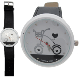 Horloge-Fiets-BIG-Zwart