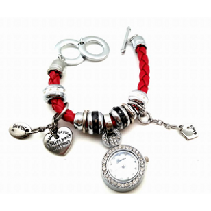 Horloge Armband Geneva Rood