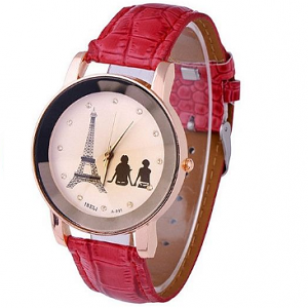 Horloge-Eiffel-Toren-Rood
