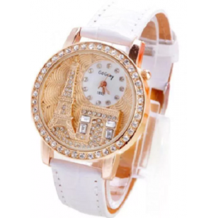 Horloge-Crystal-Eiffel-Wit