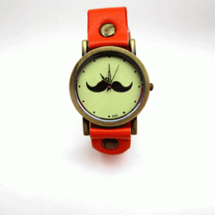 Horloge snor oranje