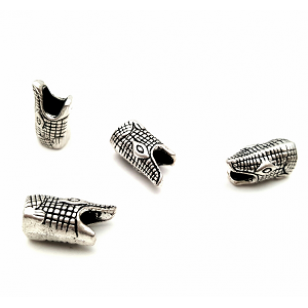 Kraal Krokodillenhoofd 16x9mm