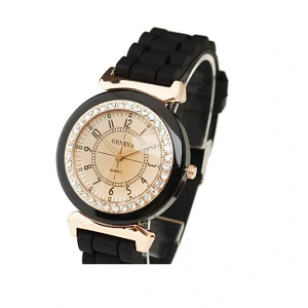 Horloge Luxe Geneva Zwart