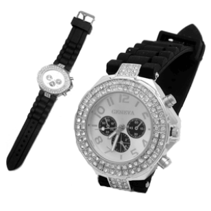 Horloge Geneva Strass #5