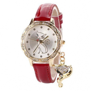 Horloge-Luxe-Poes/Kat-Rood