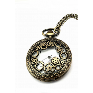 Bronzen Zak-horloge Steam-punk