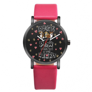 Horloge Dog Print our Heart