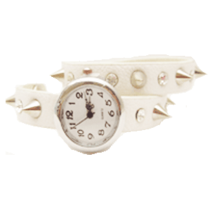 Wikkel horloge wit 3