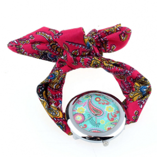 Horloge stof  wikkel Groen