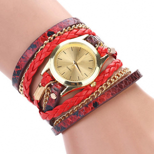 Horloge  Rood Leopard