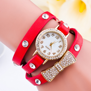 Horloge Wikkel Strik Rood