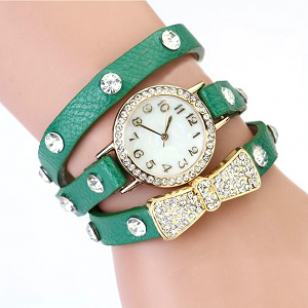 Horloge Wikkel Strik Groen