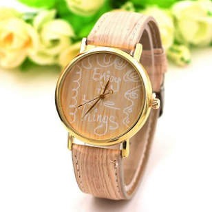 Horloge Houtlook tekst
