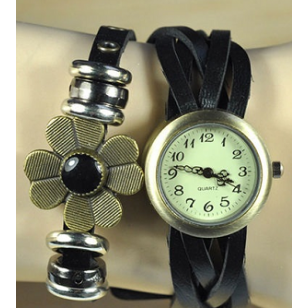 Horloge  Brons Bruin/Zwart