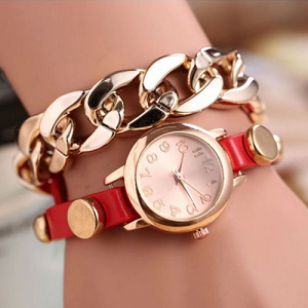 Horloge schakel rood