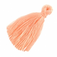 Kwastje licht/oranje/peach 3.5cm