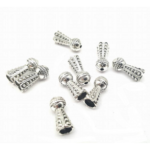  zilveren hoog Kapje 4mm 