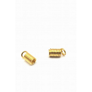 Veterklem goud - veer 8x2mm