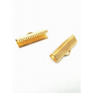 Goud metalen Veterklem 20 mm