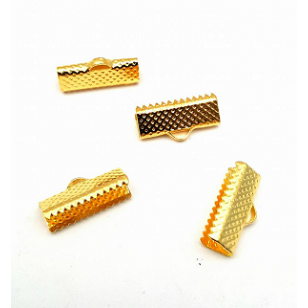 Goud Metalen Veterklem 16mm