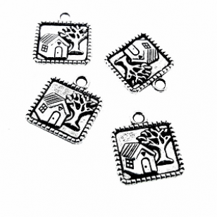 Bedel Huisje Boompje 14x16mm