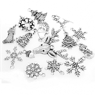 Kerst Bedels 15x Zilver