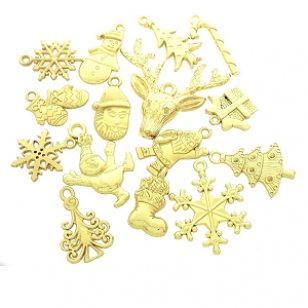 Kerst Bedels Goud 15x