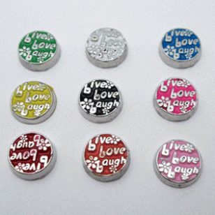 Live love laugh - Lockets charms