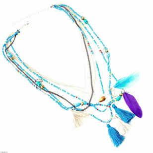 Ketting-Boho-Ibiza-Blauw