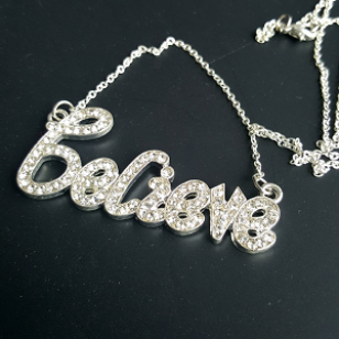 Ketting Believe strass Goud/Zilver