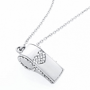 Ketting met Fluit Hart Ketting met Fluit Hart