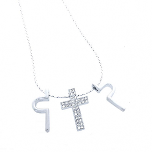 Ketting Kruis Kristal 