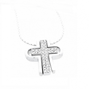 Ketting Kruis Kristal 