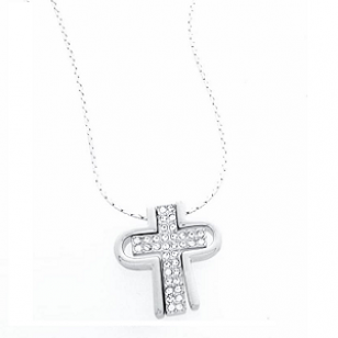 Ketting Kruis Kristal 