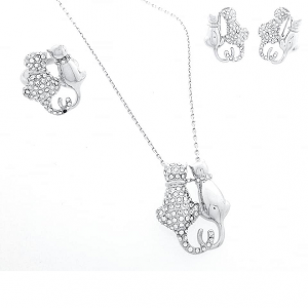 Set Poes/Kat stel Kristal