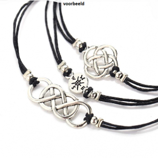 Knijpkralen Silver 4x2mm 25x