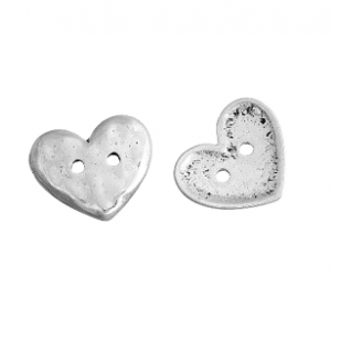Knoop Hamerslag Hart 19x16mm
