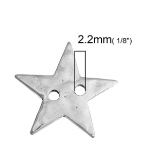 Knoop Hamerslag Ster 20mm