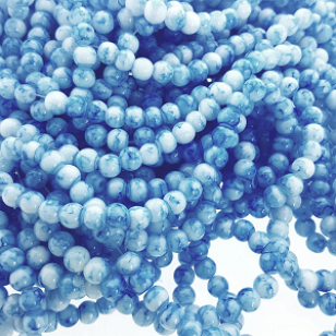 Glaskralen KobaltBlauw 6mm
