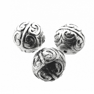 Kraal-Metal-look-18mm-rond