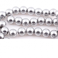 Kralen-Hematiet-8mm-zilver