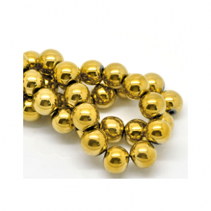 Kralen Hematiet Goud 4mm